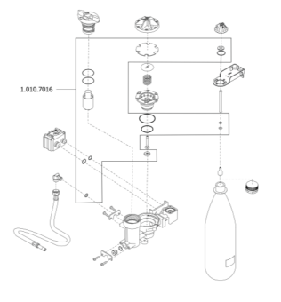 Ремкомплект для бутылки автономной воды установки КаВо