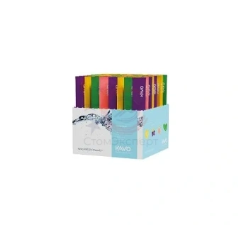 Порошок абразивный чистящий KaVo PROPHYpearls selection 80x15г на основе карбоната кальция со разными вкусами (мята, апельсин, персик, черная смородина)