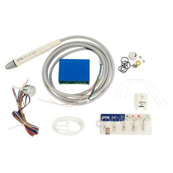 DTE-V2 LED - встраиваемый ультразвуковой скалер с фиброоптикой, герметичный съемный наконечник, 5 насадок в комплекте