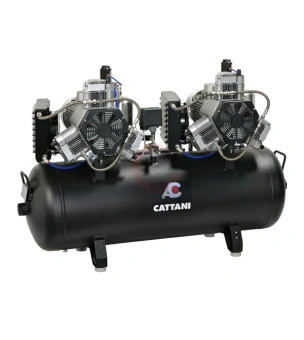 Cattani AC600 компрессор безмасляный 150-476 для 8 стоматологических установок, с осушителем, 1-фазный