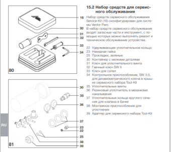Сервисный набор для аппарата Vector Paro
