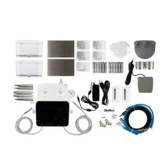 VRN Q6 2.0 - комбинированный профилактический аппарат 6-в-1, с технологией NO PAIN, 5 наконечников, 24 насадки в комплекте