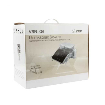VRN Q6 2.0 - комбинированный профилактический аппарат 6-в-1, с технологией NO PAIN, 5 наконечников, 24 насадки в комплекте